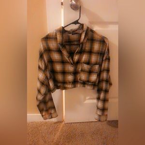 Urban Outfitters Cropped Flannel